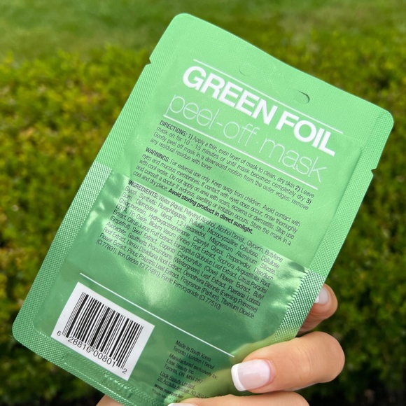 masque BAR Green Foil Facial Peel Off Mask— Korean Beauty Skin Care - Picture 2 of 2